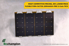 Inverted Metamorphic Triple-Junction Solar Cell Module and Panel