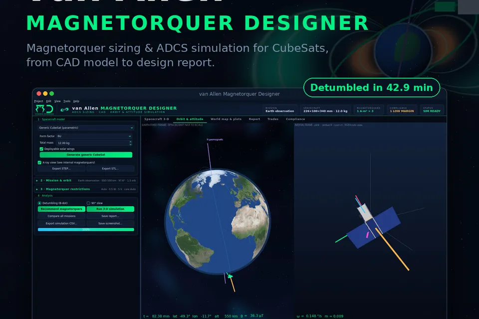 van Allen Magnetorquer Designer